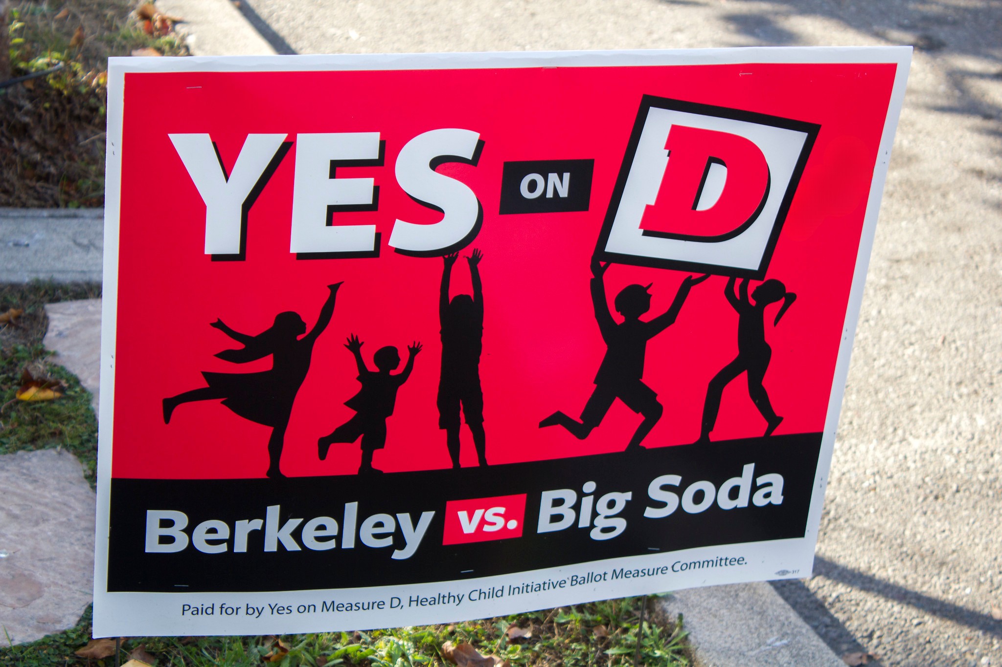 Berkeley vs. Big Soda campaign sign, from Quinn Dombrowski